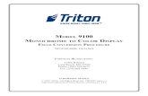 Model 9100 M to color display Field c p - Triton Systems .2 9100 MonochroMe to color display conversion