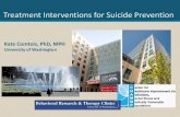 Treatment Interventions for Suicide Prevention .Treatment Interventions for Suicide Prevention.