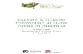 Suicide & Suicide Prevention in Rural Areas of Australia .3 ~ In every state in Australia, the rate