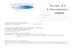 WATP 2009 Chemistry - Studentbox .Standard Items: Pens, pencils, eraser or correction fluid, ruler