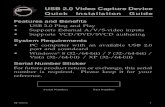 USB 2.0 Video Capture Device Quick Installation .04-0561E 1 USB 2.0 Video Capture Device Quick Installation