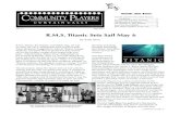R.M.S. Titanic Sets Sail May 6 - Community Players Theatre .cast who beautifully sing, ... The fascination