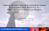 Interim Update: Global Automotive Power Electronics .Interim Update: Global Automotive Power Electronics