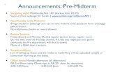 1 Announcements: Pre-Midterm - Lick mfduran/AY2/lectures/Pre-midterm-02-07.pdf  Announcements: Pre-Midterm