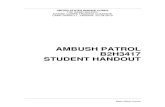 AMBUSH PATROL B2H3417 STUDENT HANDOUT - USMC .AMBUSH PATROL B2H3417 STUDENT HANDOUT . B2H3417 Ambush