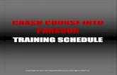 Crash Course Training Schedule - Tapp COURSE INTO PARKOUR...  CRASH COURSE INTO PARKOUR: Training