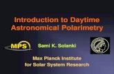 Introduction to Daytime Astronomical Polarimetry - .Introduction to Daytime Astronomical Polarimetry