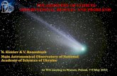 POLARIMETRY OF COMETS - .Outline of presentation Linear polarization of comets. ... POLARIMETRY OF