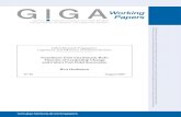 GIGA Research Programme: Legitimacy and Efficiency of ... GIGA Research Programme: Legitimacy and