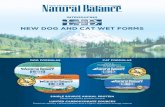 NEW DOG AND CAT WET FORMS - Natural Balance Pet .Natural Flavor, Salt, Calcium Sulfate, Potassium