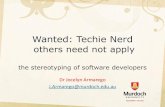 Wanted: Techie Nerd - ACS SA Branch Wikis and .Wanted: Techie Nerd others need not apply ... Values