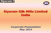 Siyaram Silk Mills Limited India - Home - .Siyaram Silk Mills Limited India ... cyclical demand and