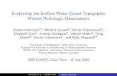 Evaluating the Surface Water Ocean Topography .Evaluating the Surface Water Ocean Topography Mission