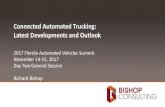 Connected Automated Trucking: Latest Developments and .Richard Bishop 1 Connected Automated Trucking: