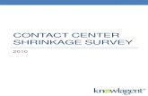 CONTACT CENTER SHRINKAGE SURVEY - neccf.org .Introduction Shrinkage, rostered staff factor, overlay