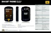 B10 CAT PHONE Ultra robustes Smartphone - .Prozessor Qualcomm 800 Mhz Bildschirm 3.2â€œ TFT HVGA