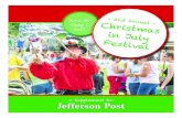 June 30 - Christmas in July Festival in Downtown West ... also gather to engage in mock battles