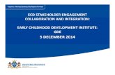 ECD STAKEHOLDER ENGAGEMENT COLLABORATION AND INTEGRATION ... ECD STAKEHOLDER ENGAGEMENT COLLABORATION