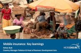 Mobile insurance: Key learnings - microfinance microfinance-mena.org/wp-content/uploads/2017/02/Microinsurance... 