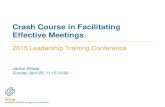 Crash Course in Facilitating Effective .Crash Course in Facilitating Effective Meetings ... Then