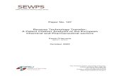 Reverse Technology Transfer: A Patent Citation Analysis .A Patent Citation Analysis of the European