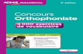 Concours Orthophoniste â€“ 4 000 exercices de vocabulaire .de r©vision Auto-©valuation Exercices