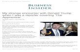 My strange encounter with Donald Trump - Business strange encounter with Donald Trump - Business Insider
