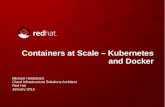 Containers at Scale â€“ Kubernetes and Docker - Red .Containers at Scale â€“ Kubernetes and Docker
