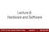 Fei-Fei Li & Justin Johnson & Serena Yeung Lecture 8 .CPU vs GPU Cores Clock Speed Memory Price Speed