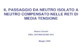 IL PASSAGGIO DA NEUTRO ISOLATO A NEUTRO COMPENSATO aeit-taa.org/Documenti/AEIT-TAA-2006-05-23-ENEL-Neutro-Compensato-Reti...¢ 