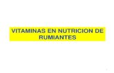 VITAMINAS EN NUTRICION DE RUMIANTES - .4 Cuadro 1. S­ntesis de vitaminas hidrosolubles y grado de