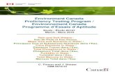 Environment Canada Proficiency Testing Program ... Environment Canada Proficiency Testing Program