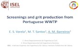 Screenings and grit production from Portuguese .Screenings and grit production from Portuguese WWTP