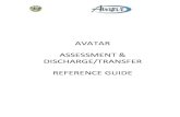 AVATAR ASSESSMENT DISCHARGE/TRANSFER .3. Avatar CWS Manuals for Clinical Users and Avatar PM Manuals