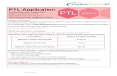 PTL Application Tuition Fee Loan, Tuition Fee Grant .NI/PTLF/1819/A PTL Application. Tuition Fee