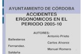 ACCIDENTES ERGON“MICOS EN .ACCIDENTES ERGON“MICOSACCIDENTES ERGON“MICOS EN EL PERIODO 2005EN EL