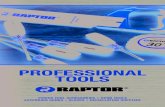 PROFESSIONAL TOOLS - RAPTOR .power tool accessories â€¢ hand tools extension cords â€¢ gloves â€¢