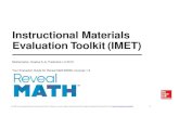 Instructional Materials Evaluation Toolkit (IMET) Instructional Materials Evaluation Toolkit (IMET)