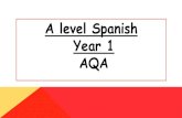 A level Spanish Year 1 AQA - Spalding High School - Level Spanish- AQA FB.pdf  A LEVEL SPANISH â€“YEAR