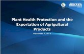 Plant Health Protection and the Exportation of ...en. Plant Health Protection and the Exportation