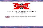 PEUGEOT BOXER 4X4 DANGEL .PEUGEOT BOXER 4X4 DANGEL INSTRUCTIONS FOR USE AND MAINTENANCE (In addition