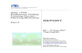 IAAC / PTB Proficiency Testing Training Course / Planning ... IAAC / PTB Proficiency Testing Training