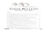 GOOSE BULLETIN - geese. Bulletin    Occurrence of Egyptian Goose Alopochen aegyptiacus