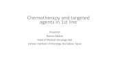 Chemotherapyand targeted agentsin 1st line .Metastatic Palliation Acute 5-FU BSC Palliation Chronic