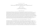 Commentary on the Klamath River Settlement .Commentary on the Klamath River Settlement Agreement