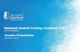 National Central Cooling Company PJSC - .NATIONAL CENTRAL COOLING COMPANY PJSC â€¢ These materials