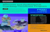 Business and Professional The Coaching Certificate Program .Why Coaching Is Important Coaching has