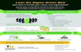 Lean Six Sigma Green Belt - Towson University ... Lean Six Sigma projects Has Lean Six Sigma expertise