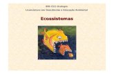BIE-212: Ecologia Licenciatura em Geocincias e Educa§£o ... Floresta boreal Campo Arbustos Tundra