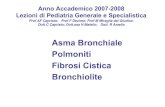 Asma Bronchiale Polmoniti Fibrosi Cistica .Cromoni Anticolin. Teofillinici Anti-leuc. AntiH beta2-ag